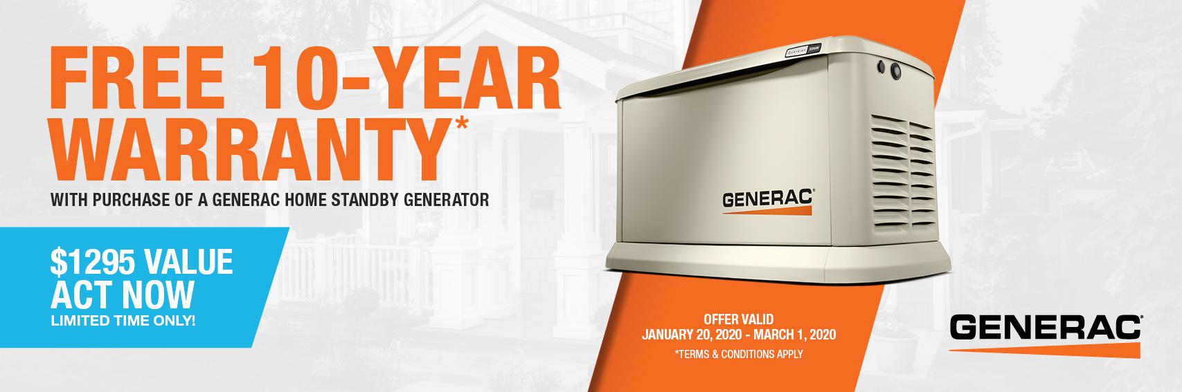 Homestandby Generator Deal | Warranty Offer | Generac Dealer | Buckhorn, ON